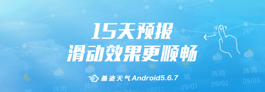 墨迹天气 Android 5.6.7版正式发布！