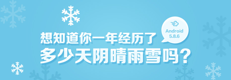 墨迹天气 Android 5.8.6版正式发布！（1月22日）